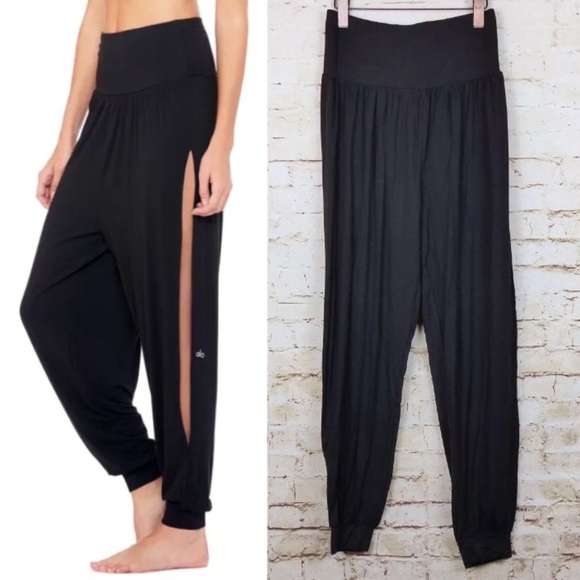 side slit yoga pants